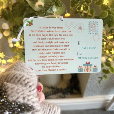 Christmas With You Baby Bump Pregnancy Decoration (PR)