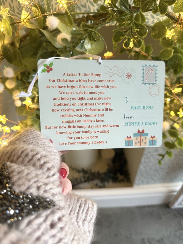 Christmas With You Baby Bump Pregnancy Decoration (PR)