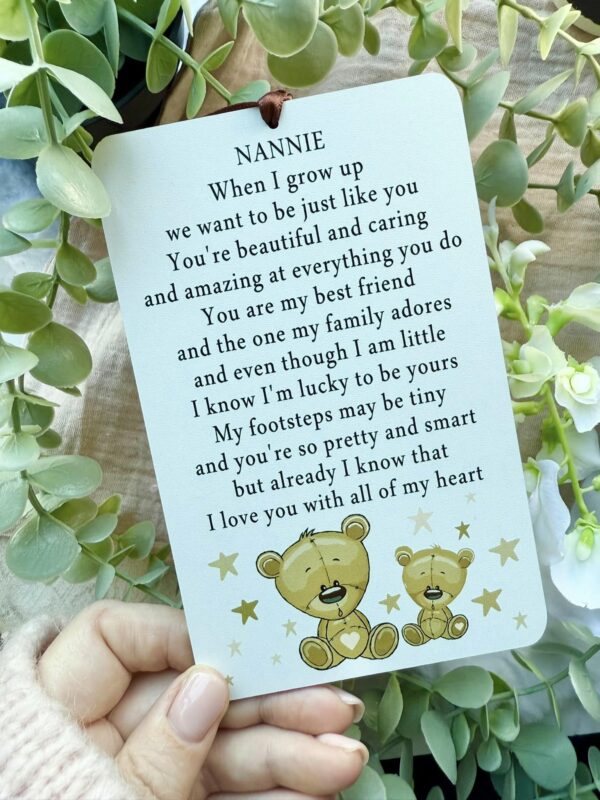 Grandparent I Am So Lucky To Be Yours Bear Plaque (PR) - Image 3