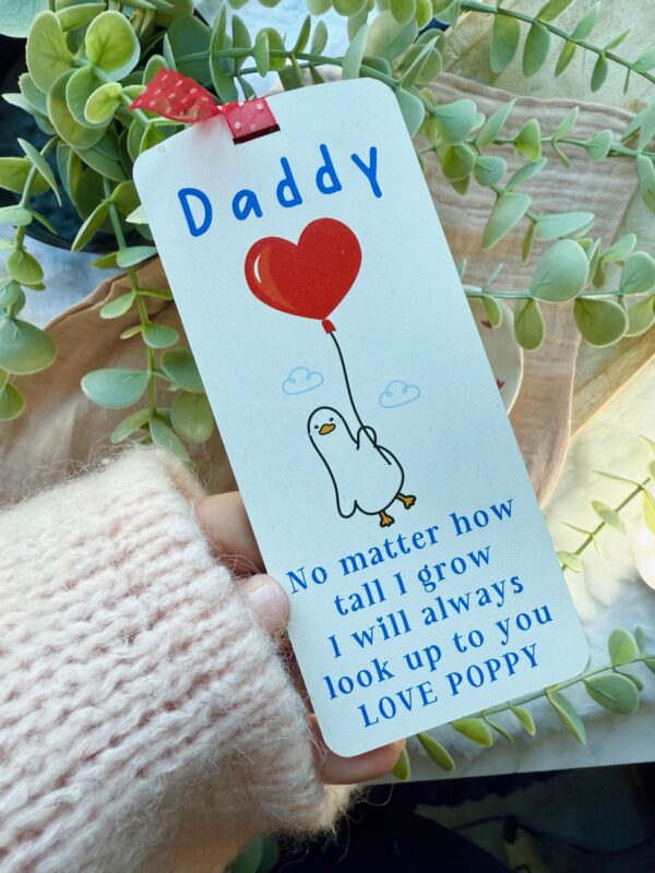 Personalised Bookmark I Will Always Look Up To You (PR)