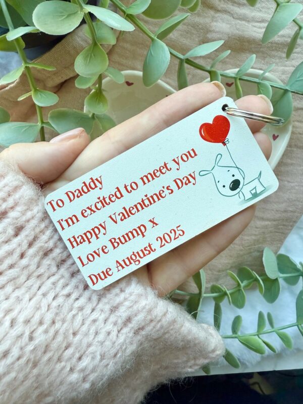DADDY To Be Valentine's I'm Excited To Meet You Keyring (PR)