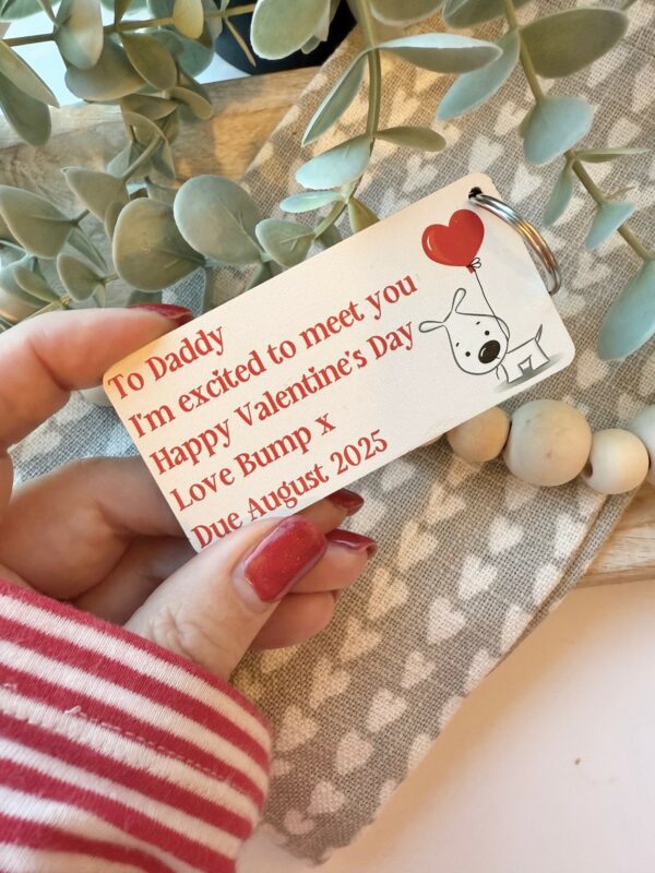 DADDY To Be Valentine's I'm Excited To Meet You Keyring (PR) - Image 3
