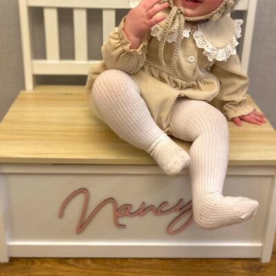 Scribble Font Wooden TOY BOX Name Sign - Various Sizes