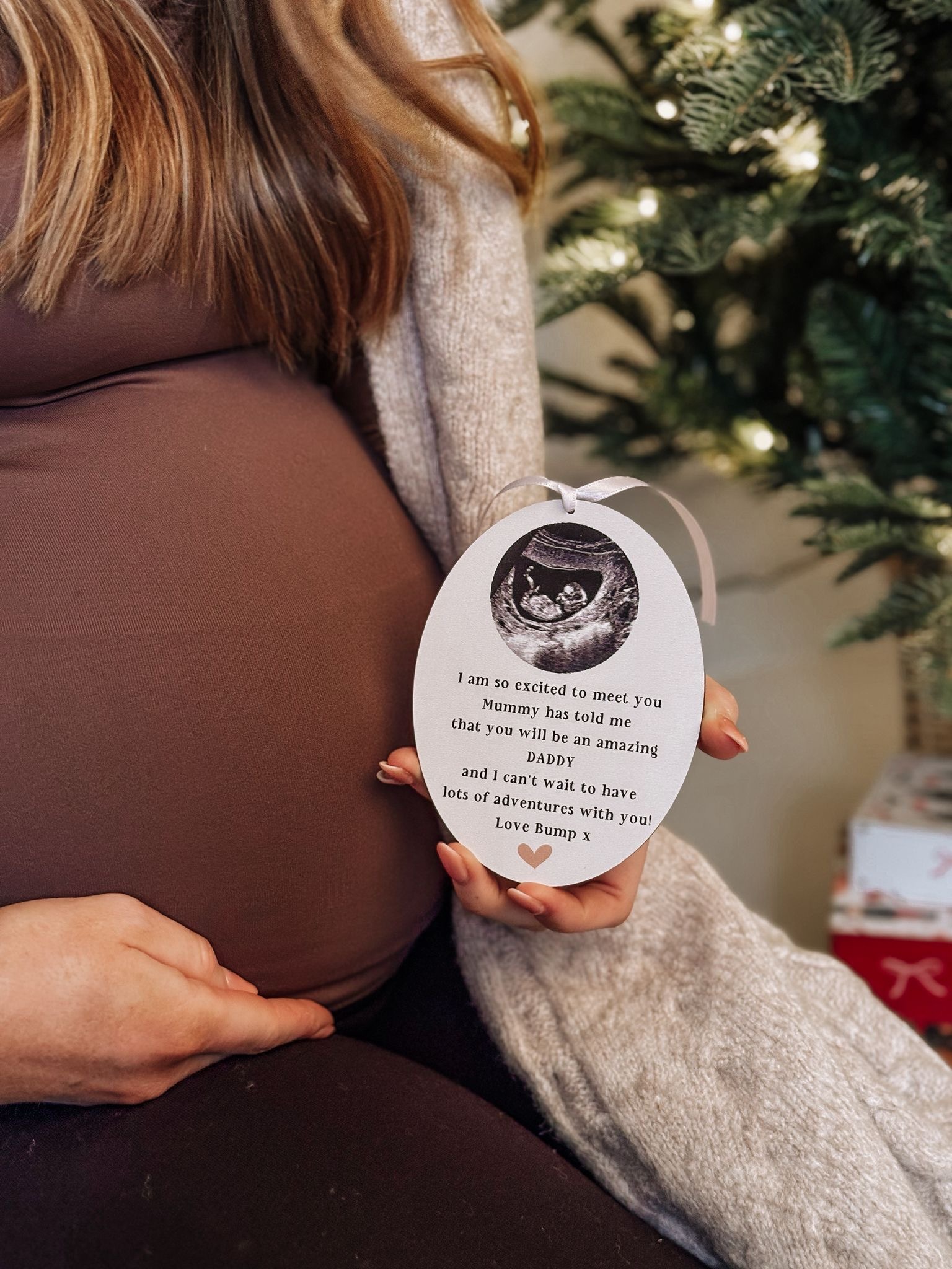 ADD Your Own Scan Picture DADDY To Be Christmas Decoration (PR) 1