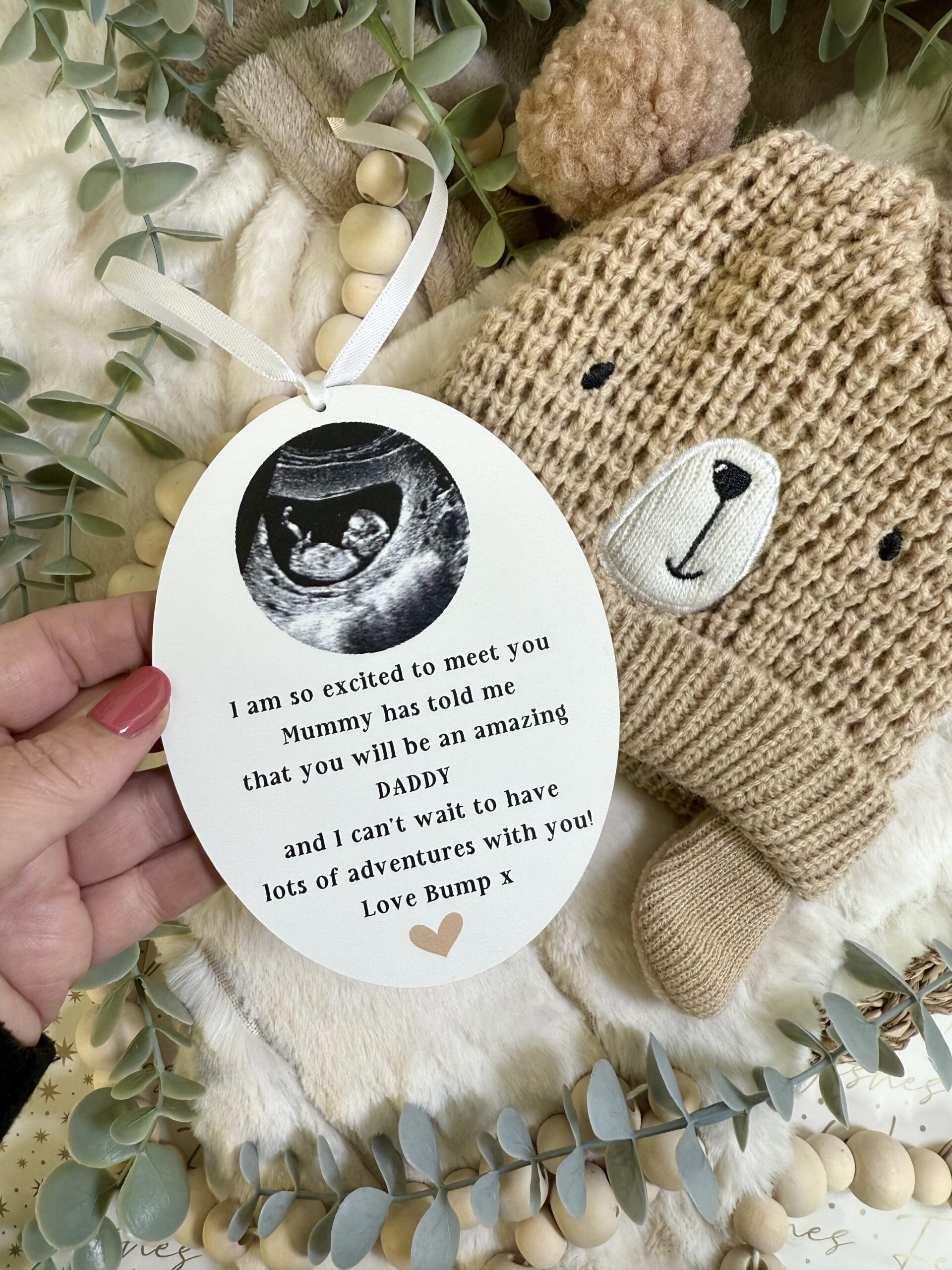 ADD Your Own Scan Picture DADDY To Be Christmas Decoration (PR) 4