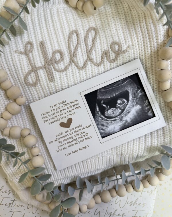 Magnet Scan Frame Decoration Daddy To Be Gift From Bump (WH)